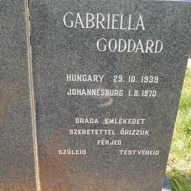 MAGDA Richard B.  :: GODDARD Gabriella 1939-1970