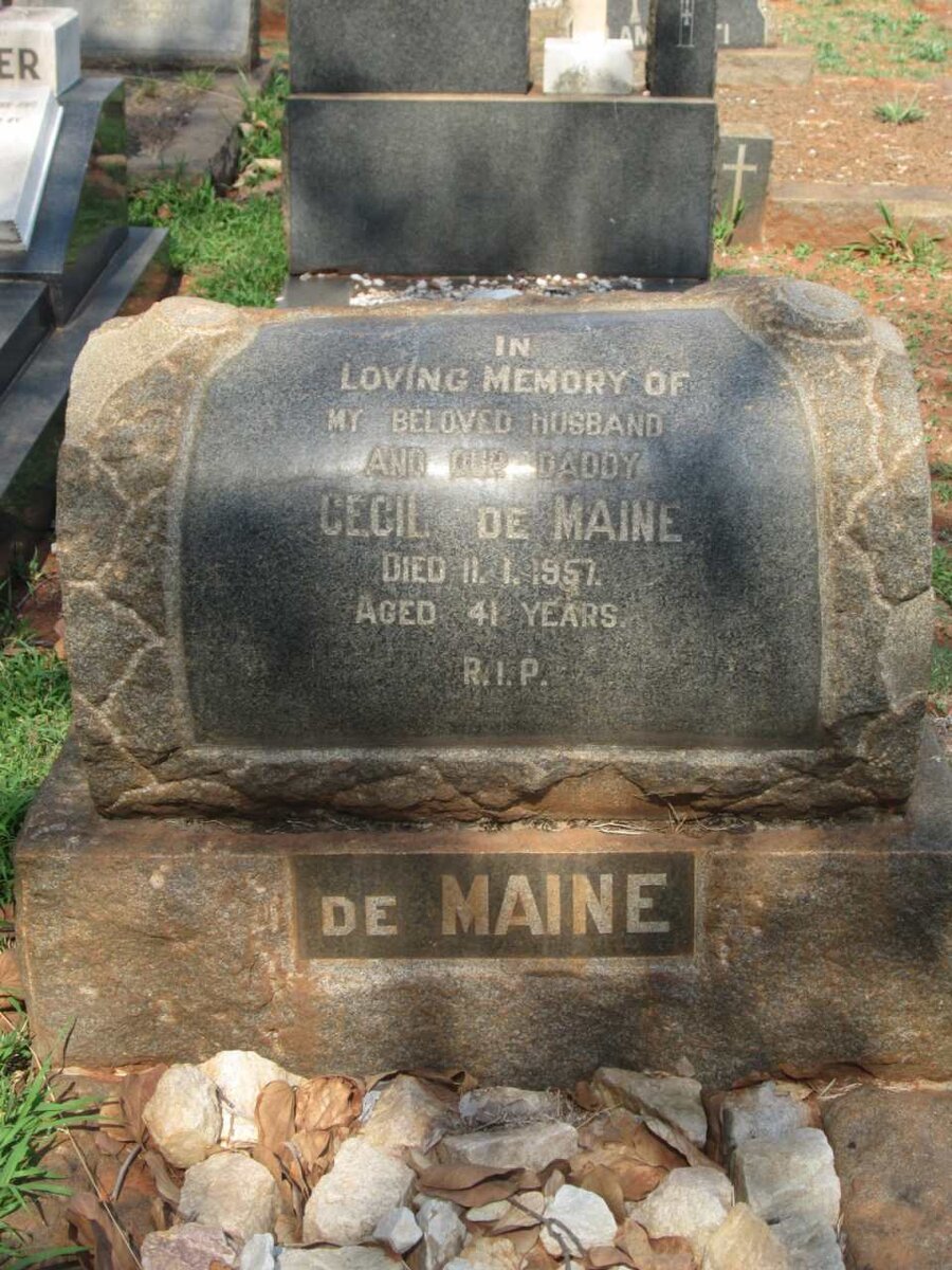 MAINE Cecil, de -1957