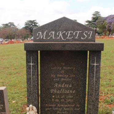 MAKETSI Andrea Phalloane 1999-2001