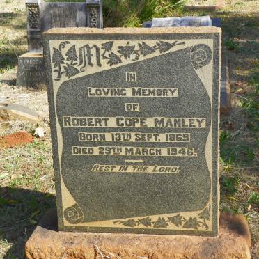 MANLEY Robert Cope 1869-1946