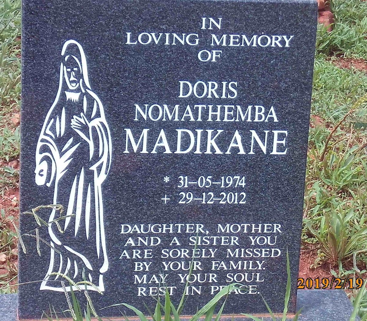 MADIKANE Doris Nomathemba 1974-2012