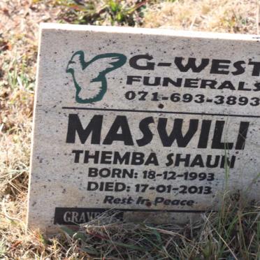 MASWILI Themba Shaun 1993-2013