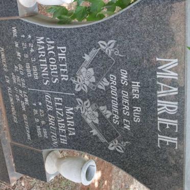 MAREE Pieter Jacobus Martinus 1909-1980 &amp; Maria Elizabeth BRUTON 1912-1980