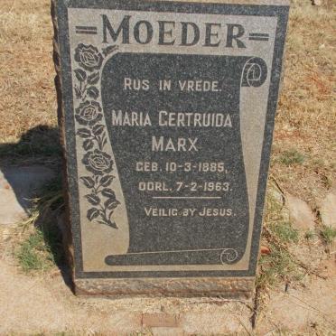 MARX Maria Gertruida 1885-1963