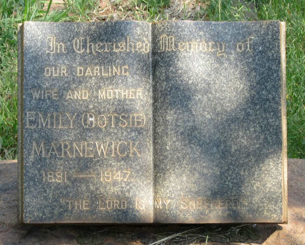 MARNEWICK Emily 1891-1947