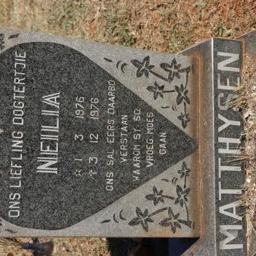 MATTHYSEN Neilia 1976-1976