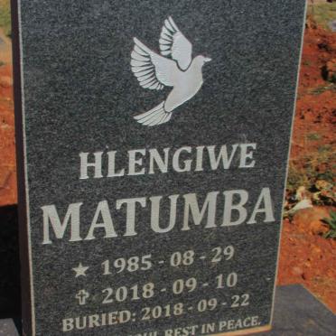 MATUMBA Hlengiwe 1985-2018
