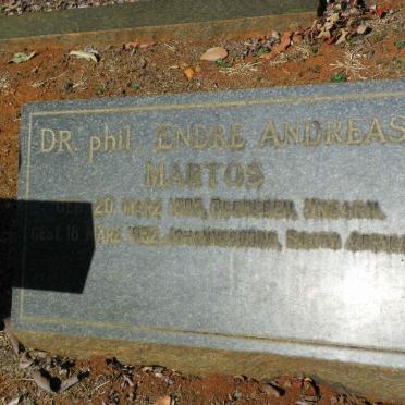 MARTOS Endre Andreas 1905-1952