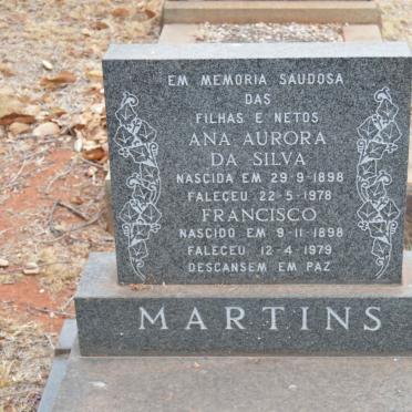 MARTINS Francisco 1898-1979 &amp; Ana Aurora da Silva 1898-1978