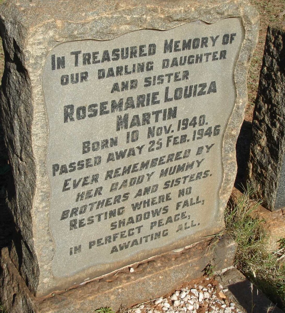 MARTIN Rosemarie Louiza 1940-1946