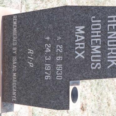 MARX Hendrik Johemus 1930-1976