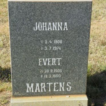 MARTENS Evert 1905-1980 &amp; Johanna 1908-1974
