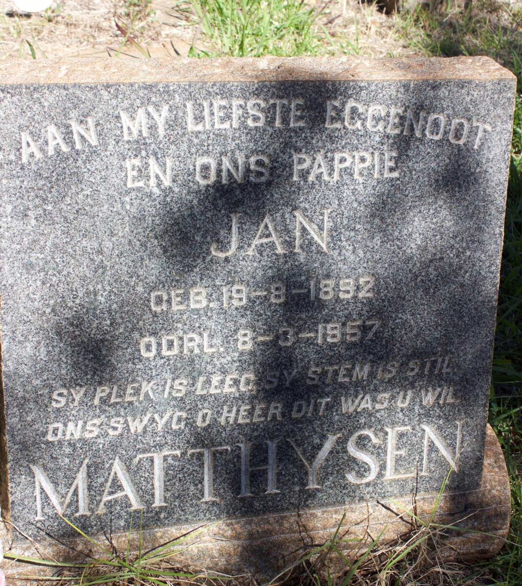 MATTHYSEN Jan 1892-1957
