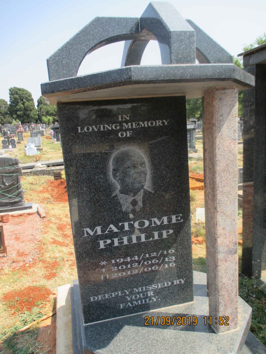 MATOME Philip 1944-2012