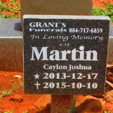 MARTIN Caylon Joshua 2013-2015
