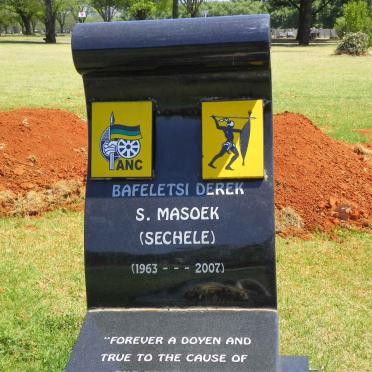 MASOEK Bafeletsi Derek S. 1963-2007