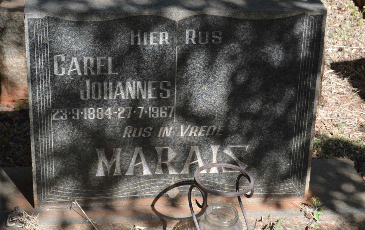 MARAIS Carel Johannes 1884-1967