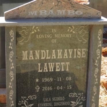 MBAMBO Mandlakayise Lawett 1969-2016