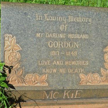 McKIE Gordon 1917-1949
