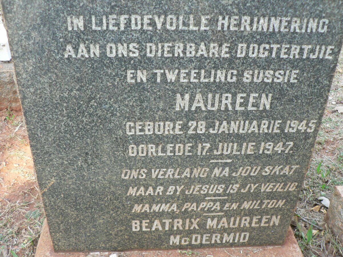 McDERMID Beatrix Maureen 1945-1947