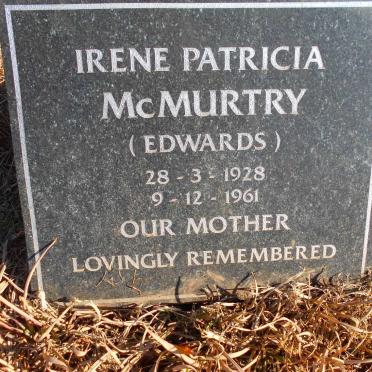 McMURTRY Irene Patricia nee EDWARDS 1928-1961