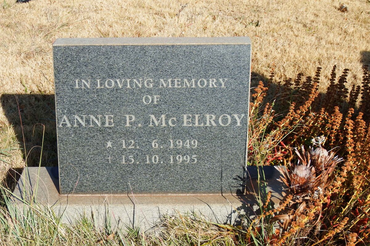 MCELROY Anne P. 1949-1995