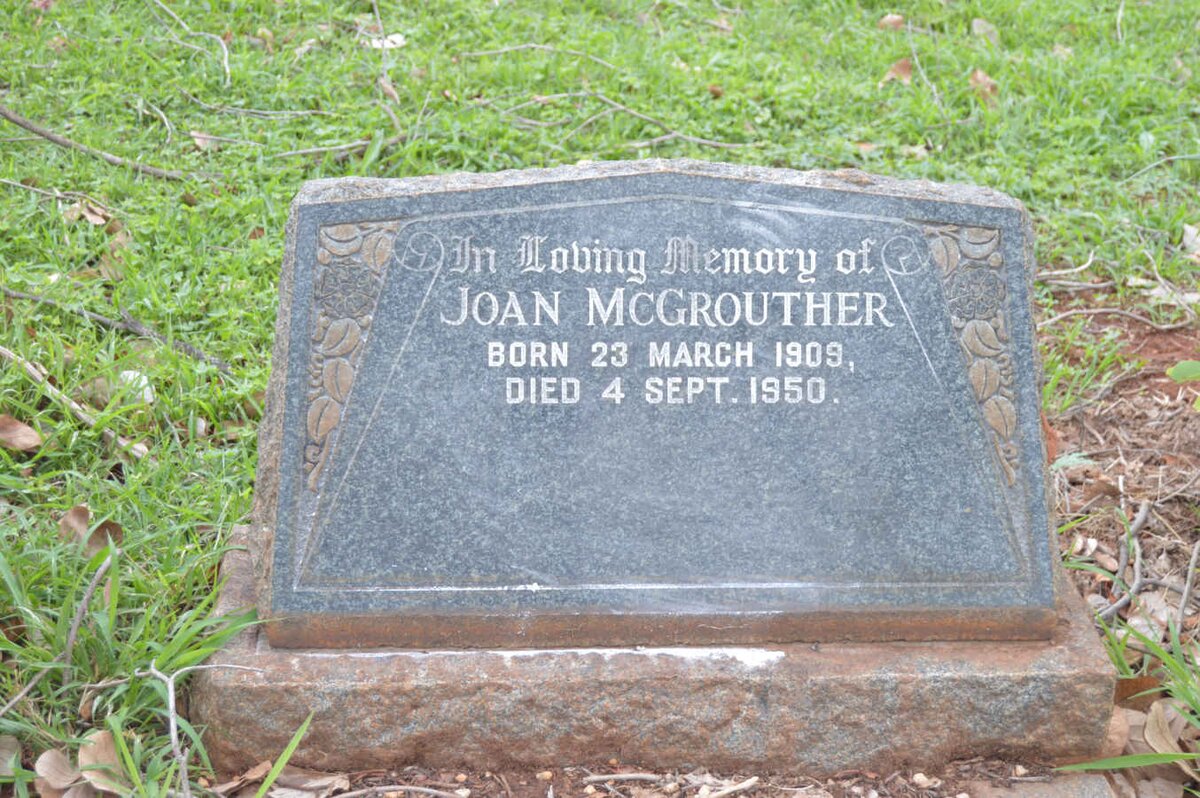 McGROUTHER Joan 1909-1950