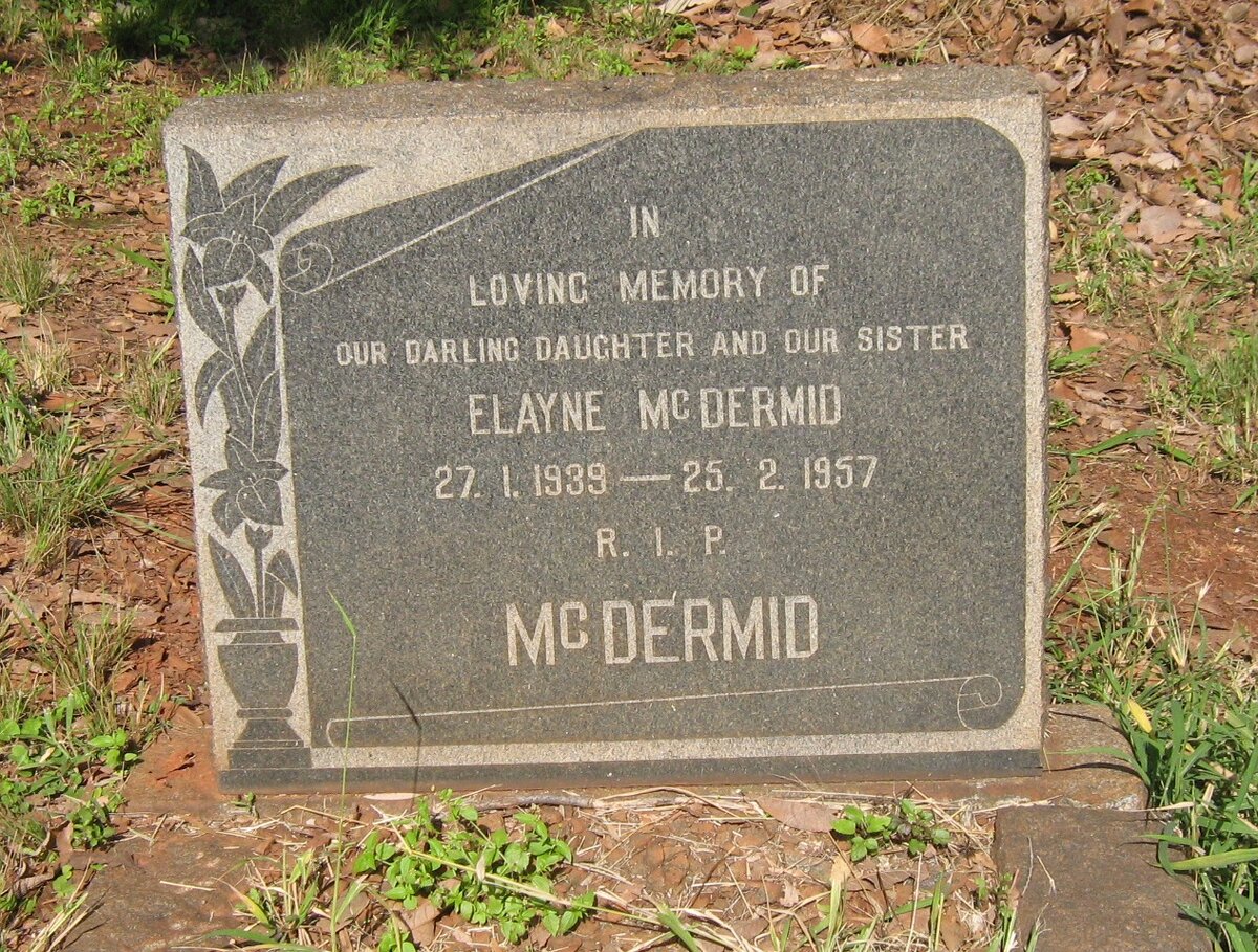 McDERMID Elayne 1939-1957