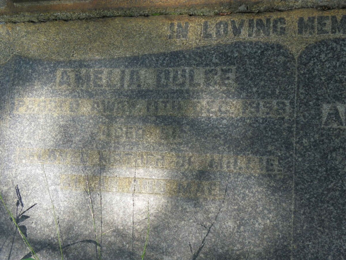 McLEOD Allan John -1949 &amp; Amelia Dulce -1958