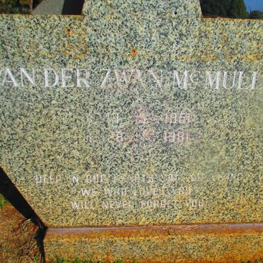 McMULLIN Van der Zwan 1951-1981 :: McMULLIN ? 194?-19?1