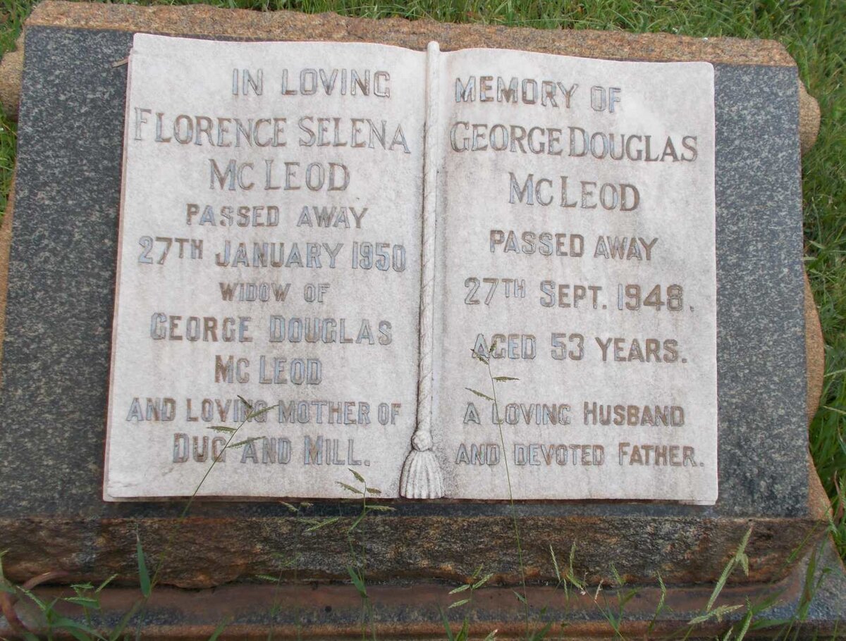 McLEOD George Douglas -1948 &amp; Florence Selena -1950