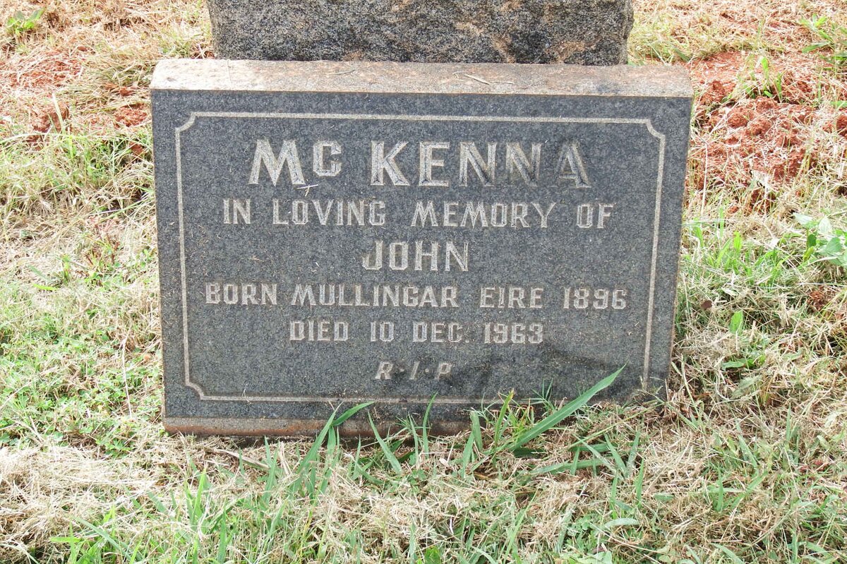 McKENNA John 1896-1963