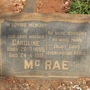 McRAE Caroline 1895-1951