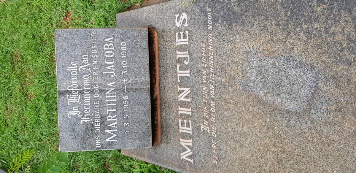 MEINTJES Marthina Jacoba 1956-1980