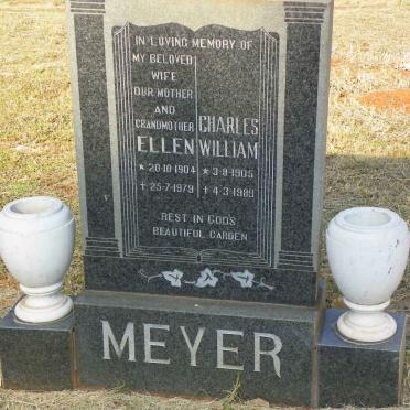 MEYER Charles William 1905-1989 &amp; Ellen 1904-1979