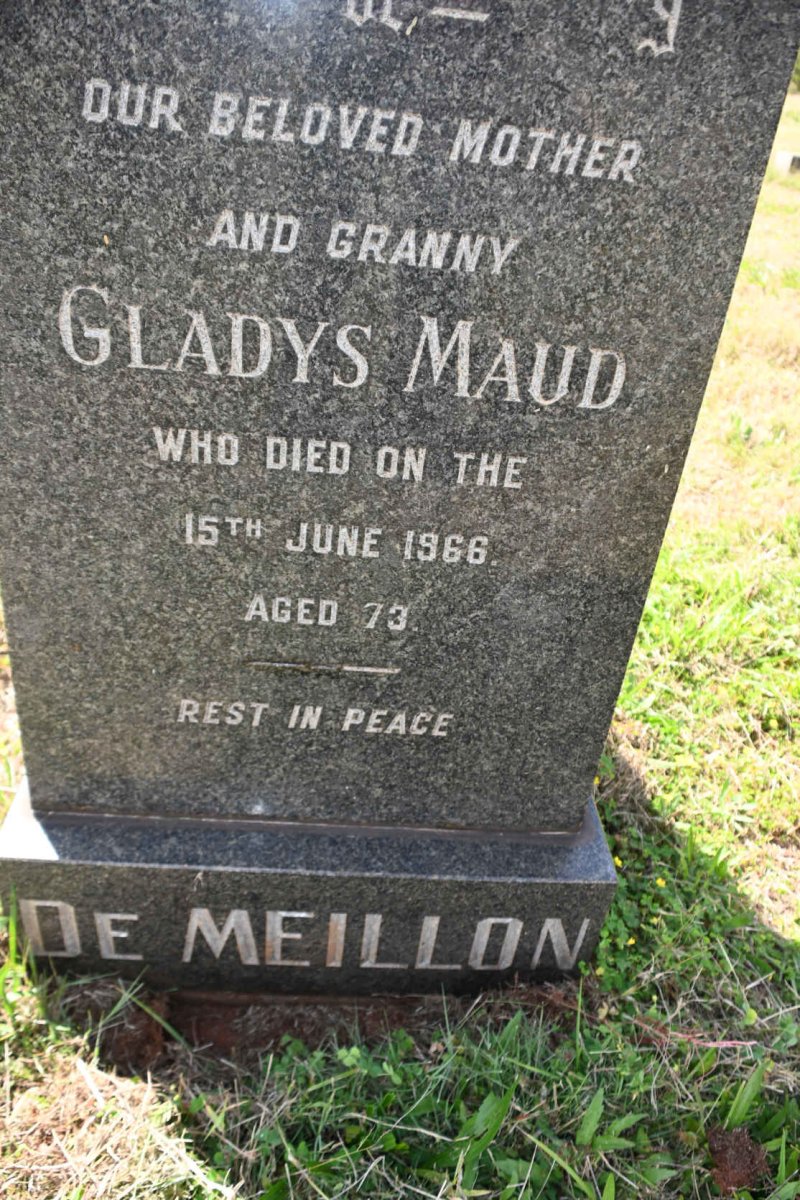MEILLON Gladys Maud, de - 1966