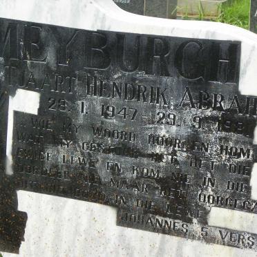 MEYBURGH Tjaart Hendrik Abraham 1947-1981