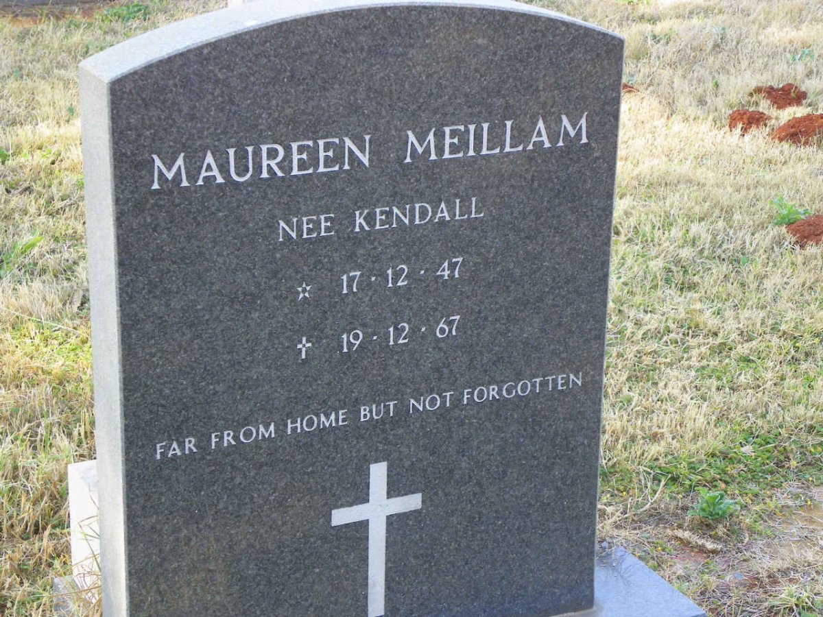 MEILLAM Maureen nee KENDALL 1947-1967