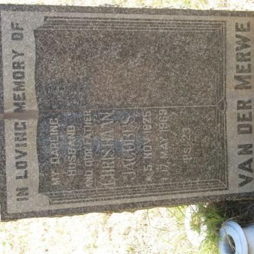 MERWE Christiaan Jacobus, van der  1925-1969