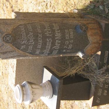 MERWE Stephanus Petrus, van der 1929-1963