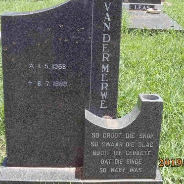 MERWE ?, van der 1968-1988