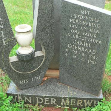 MERWE Daniel Coenraad, van der 1937-1991