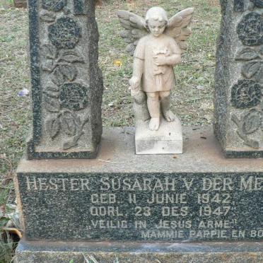MERWE Hester Susarah, van der 1942-1947