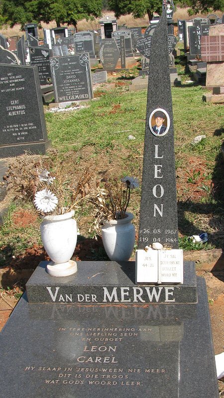 MERWE Leon Carel, van der 1967-1984