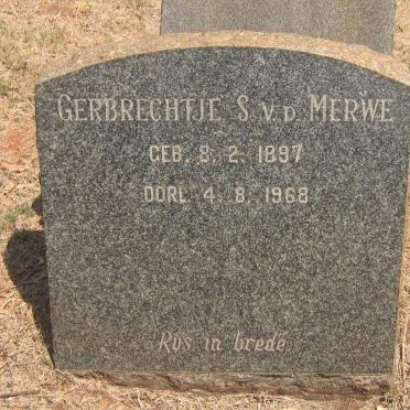 MERWE Gerbrechtje S., v.d. 1897-1968