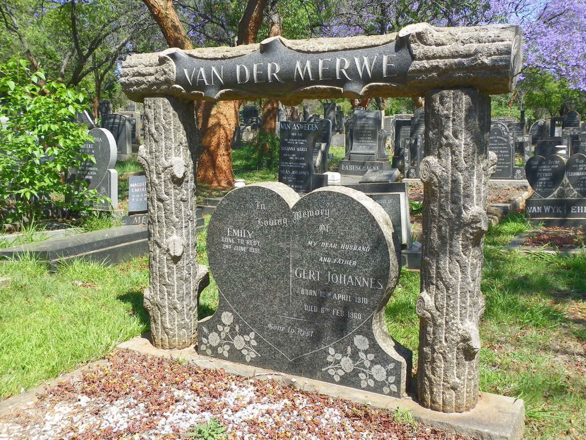 MERWE Gert Johannes, van der 1910-1960 &amp; Emily -1991