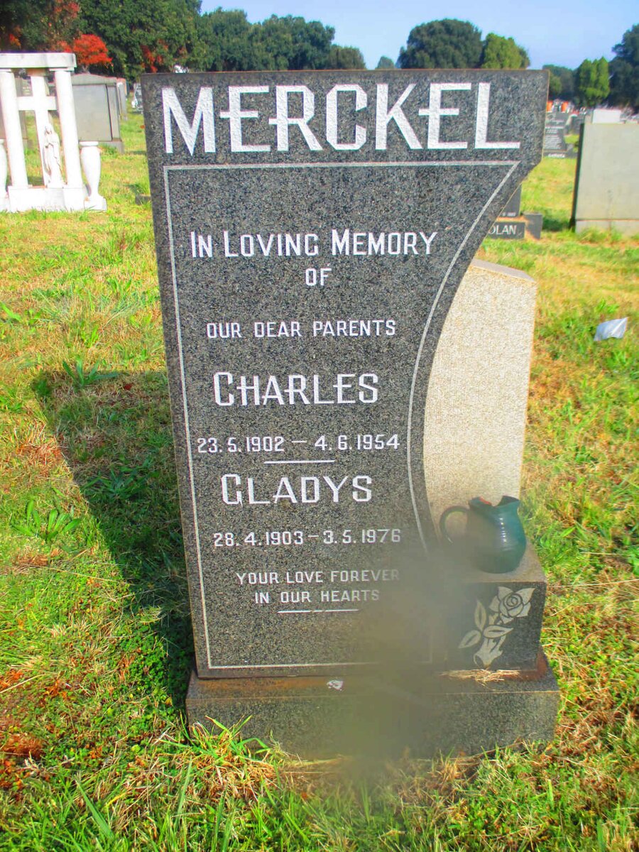 MERCKEL Charles 1902-1954 &amp; Gladys 1903-1976