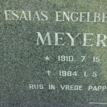 MEYER Esaias Engelbertus 1910-1984