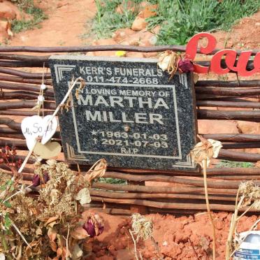 MILLER Martha 1963-2021