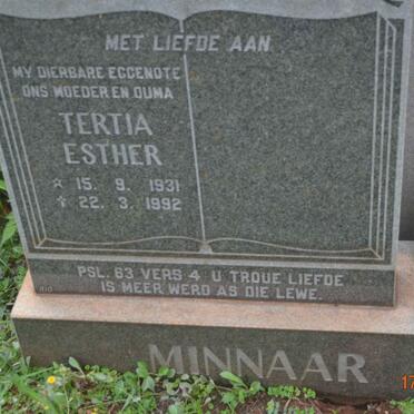 MINNAAR Tertia Esther 1931-1992